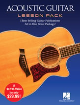 Acoustic Guitar Lesson Pack Guitar and Fretted sheet music cover